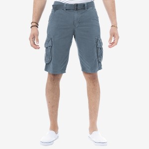 RAW X Men's Belted 12.5" Inseam Cargo Shorts,Plaid Shorts,Camo Shorts - 1 of 2