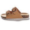 Roxoni Girls Comfort Sandals Double Buckle Adjustable Slip on Summer Slides Soft Footbed - 2 of 4