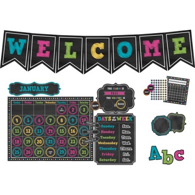 Teacher Created Resources Chalkboard Brights Bulletin Board Set