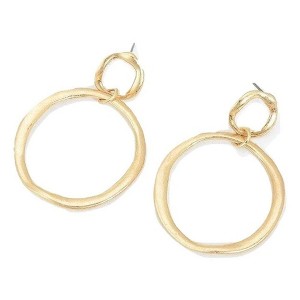 Hollywood Sensation Double Hoop Dangle Earrings - 1 of 4