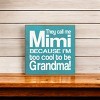 Slickblue They Call Me Mimi Wood Sign – Rustic Knotty Pine 7x7 Wall Decor for Grandma, Multiple Colors - 3 of 3