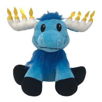 Mensch on a Bench Mitzvah Moose Plush Doll