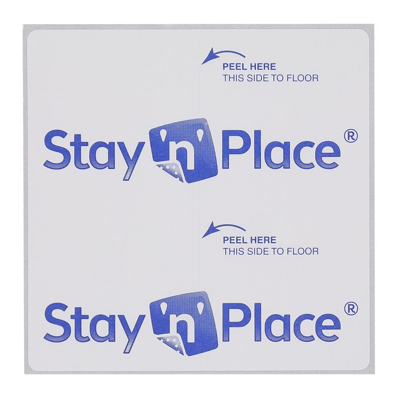 4&#34;x4&#34; Stay &#39;n&#39; Place Adhesive Rug Tabs Ivory - Mohawk Home, 3 of 9