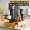 SpaceAid Bamboo Coffee Pod Holder Drawer Storage for Nespresso Vertuo Capsule,Compatible with 40 Big or 56 Small Vertuoline Pods (Natural) - 4 of 4