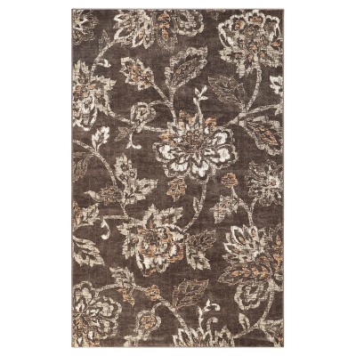 Modern Bohemian Farmhouse Floral Indoor Area Rug by Blue Nile Mills