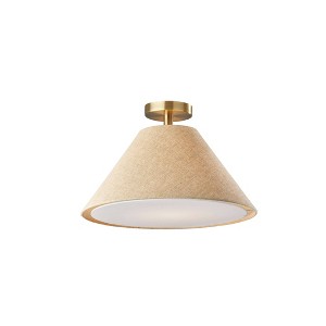 Hadley Flush Mount Pendant Antique Brass - Adesso - 1 of 2