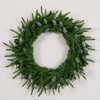 Nearly Natural 24" Pre-Lit Artificial Luxembourg Pine Christmas Wreath with Multicolored Bulb LED Lights - 3 of 4