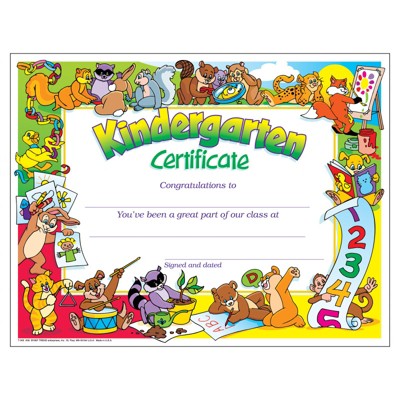 Trend Kindergarten Certificate , 30 ct (Case of 4)