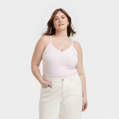 Women's Slim Fit Pointelle Tank Top - Universal Thread™