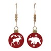 Metal Cut Out Bear and Moose Ornament (Set of 12) - 2 of 3