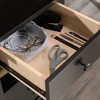 Engineered Wood L-Shaped Desk with File Drawer, Open Shelf, and Cable Management - 2 of 4