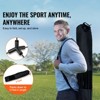 VEVOR Badminton Net, Height Adjustable Volleyball Net, 14ft Wide Foldable Pickleball Net, Portable Easy Setup Tennis Net Set with Poles, Stand - 3 of 4