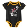 MLB Pittsburgh Pirates Infant Girls' 3pk White Bodysuit - 4 of 4