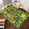 Road Rug for Kids Play Mat, City Traffic Road Map Area Rug, Soft Non Slip Fun Carpet for Kids Toddler Bedroom Playroom Classroom Educational Rug - 3 of 4