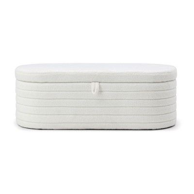 NicBex Storage Ottoman Bench for Bedroom,Modern Storage Bench with Easy-to-Open Pull Ring,Ottoman for Living Room, Bedroom,Entryway