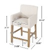 Christopher Knight Home 26" Armga Upholstered Counter Height Barstool - 3 of 4