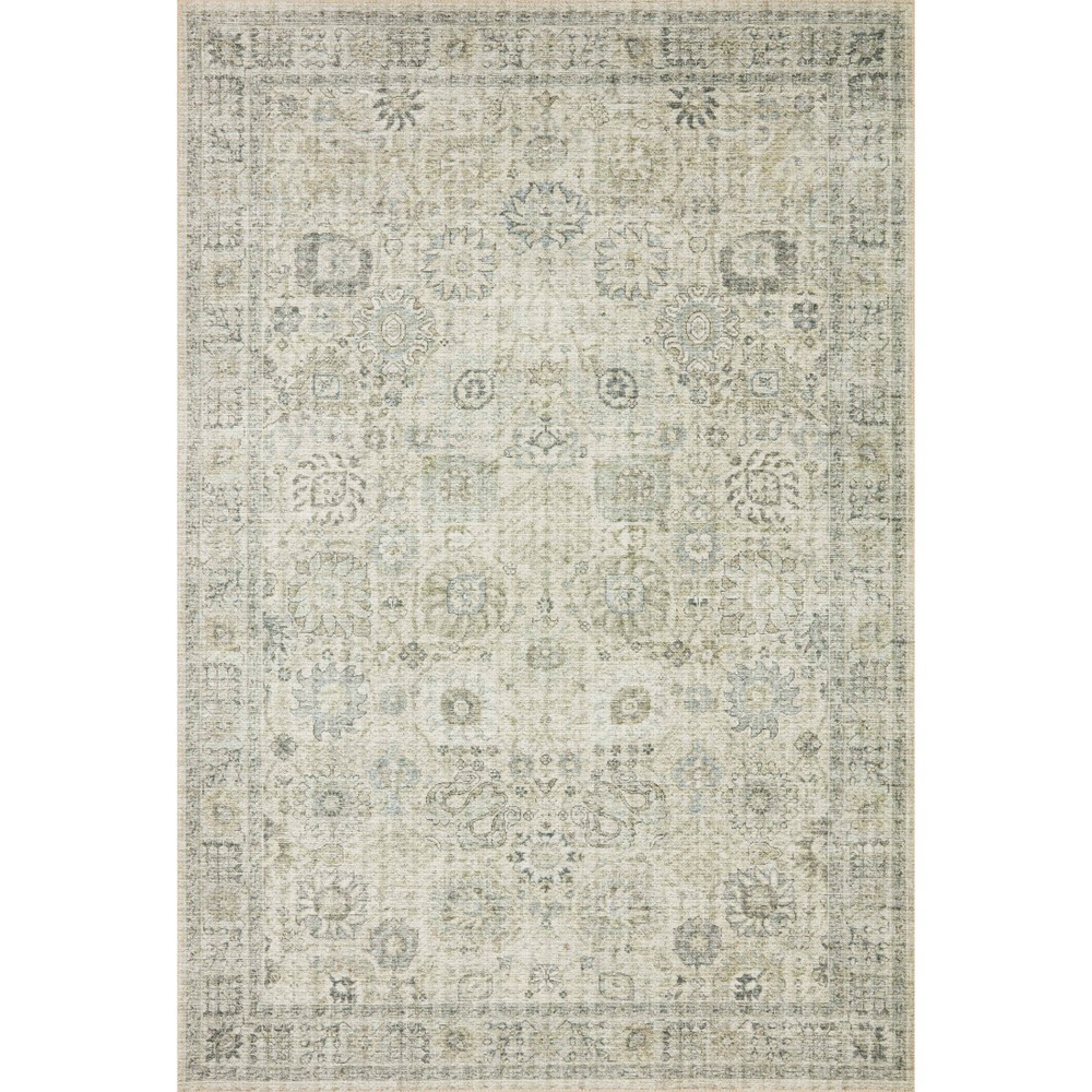 Loloi II Skye SKY-14 Natural / Sage Oriental Area Rug 2'-6" x 7'-6"