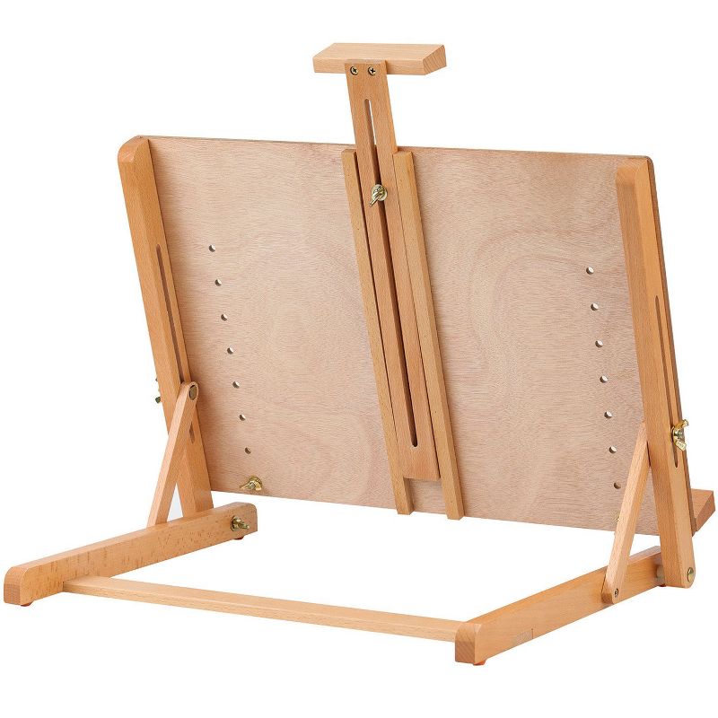 MEEDEN Large Drawing Board Easel, Solid Beech Wooden Tabletop H-Frame Adjustable Easel Artist Drawing & Sketching Board, Holds Canvas up to 23" high, 5 of 6