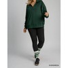 Women's V-Neck Long Sleeve Polo Sweatshirt Plus - umgee - 4 of 4