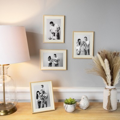 Northlight Textured Picture Frames for 5" x 7" Photo - Beige and Cream - Set of 4