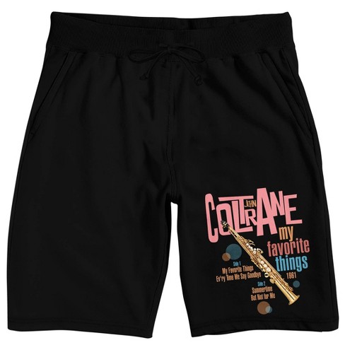 John Coltrane My Favorite Things Men's Black Lounge Shorts - image 1 of 3