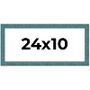 PosterPalooza | Panoramic Simple Blue Picture Frame - UV Acrylic, Foam Board Backing, Hanging Hardware - 2 of 4