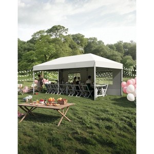Pop-Up Canopy, Foldable Outdoor Sunshade Shelter, One-Push Setup Tent for Events, Parties, Camping and Commercia - 1 of 4