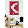 Trends International MLB Cincinnati Reds - Logo 25 Framed Wall Poster Prints - 2 of 4