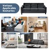 CAVINAS Modern Single Velvet Futon Sofa Couch with Thicken Cushion,Comfortable Sectional Sofa Couch for Living Room,Bedroom - 4 of 4