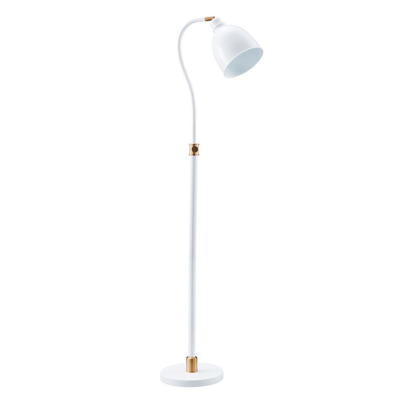 Hampton & Thyme Adjustable Arc Floor Lamp with Metal Shade , 1 of 12
