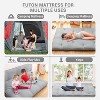 Twin Size Japanese Futon Floor Mattress 39" x 80" Size, Foldable Tatami Roll Up Camping Mattress, Portable for Dorm Guest Room RV Travel, Light Grey - 3 of 4