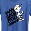 Women's - Peanuts - Good Grief Split Short Sleeve Graphic T-Shirt - 2 of 4
