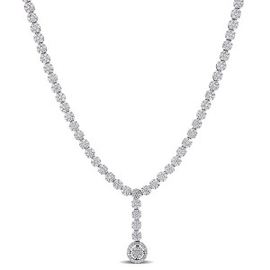 EVERLY JEWELRY | Sterling Silver 38 CT TGW Cubic Zirconia Necklace, 18-inch - 1 of 4