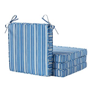 18in Square Outdoor Chair Pad Set of 4 - 1 of 4