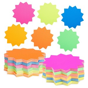 Stockroom Plus 240-Pack Bulletin Board Decorations, Blank Cutouts, Starburst Signs (6 Colors, 4x4 in) - 1 of 4