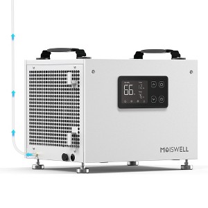 70 Pints Energy Star Commercial Dehumidifier with Pump for Crawlspace Basement - 1 of 4