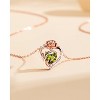 Molenia Heart Birthstone Necklace for Women 925 Sterling Silver Rose Gold Necklace Pendant Jewelry Christmas Anniversary Birthday Gifts for Her - 3 of 4