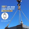 VEVOR Proof Coil Chain, 5/16" x 92', 1667 lbs Safe Working Load, Zinc Plated Proof Tested Coil Chain with Two Quick Links, Silver - 3 of 4