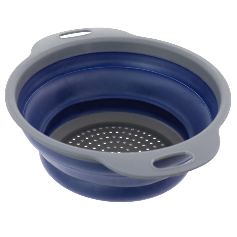 Oster Bluemarine Collapsible Plastic Colander in Blue, 2 of 8