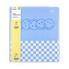 Yoobi SmileyWorld 1" 3 Ring Binder Printed Blue Smiley Checker - 3 of 4