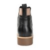 Journee Signature Womens Genuine Leather Bristol Round Toe Block Heel Chelsea Booties - 3 of 4