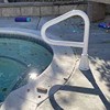 Saftron Polymer Spa Floor Rail Single Post for In-ground Spas White with Lift and Turn Base - 3 of 4