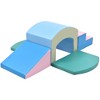 Infurnic Baby Activity Gyms Safe Soft Zone Single-Tunnel Foam Climber Kids, Lightweight Indoor Active Play Structure, Multicolor, 30.26"*24.31"*18.36" - 3 of 4