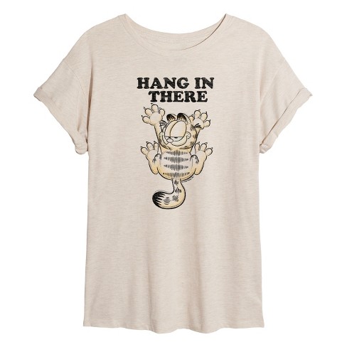 Women's - Garfield - Hang In There Oversized Graphic T-Shirt - image 1 of 4