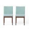 GDFStudio Hampton Mid-Century Modern Fabric Upholstered Armless Dining Chairs (Set of 2) - 2 of 4