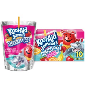 Kool Aid Jammers Sharkleberry Fin Orange Punch Fruit Juice - 10pk/6 fl oz - 1 of 4