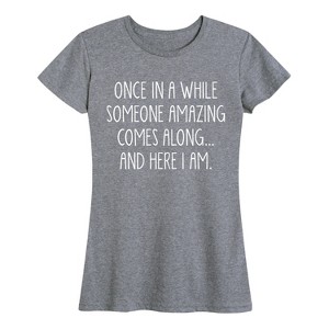 Women's - Instant Message - Once In A While Short Sleeve Graphic T-Shirt - 1 of 4