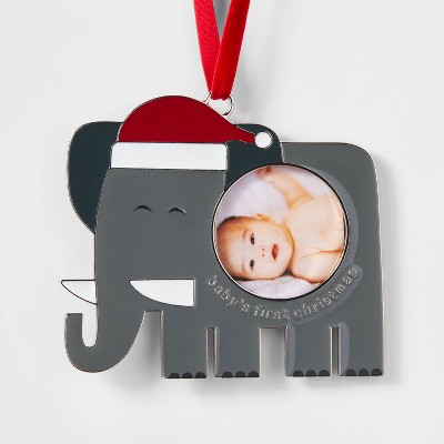 Baby's First Christmas Picture Frame Christmas Tree Ornament - Wondershop™