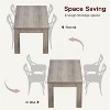 Dining Table for 4-6, 63" Wood Farmhouse Rectangular Dining Room & Kitchen Table for 4 for Apartment, Home - 4 of 4