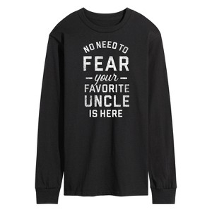Men's - Instant Message - Your Favorite Uncle Is Here Long Sleeve Graphic T-Shirt - 1 of 4